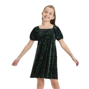 Wicked Paul Tazewell Black Green Velvet Dress XL (14) Celestial Print